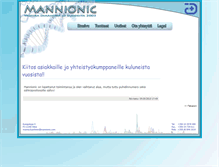 Tablet Screenshot of mannionic.com